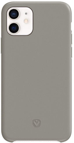 Valenta iPhone 11 - Soft case - Echt leer - Grijs