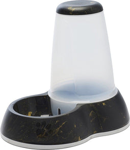 Savic drinkbak loop marble zwart / goud 32,5x22x29 cm 3 ltr