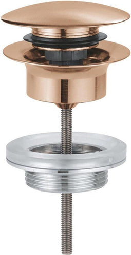 GROHE Afvoergarnituur - Push-Open - Afneembare afdekkap - Geborsteld Warm Sunset (Mat Brons)