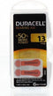 Duracell Hearing Aid DA 13 - Knoopcelbatterijen - 4 jaar opslag - (6 stuks)