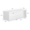 SoBuy FHK18-W - Wandkapstok - Schuifdeuren & Plank - Wit