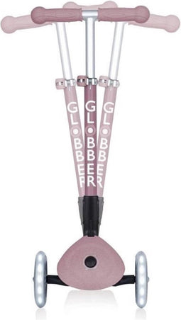 Globber Primo ECO foldable lights step in Berry