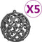 vidaXL - Kunstkerstboom - met - verlichting - en - kerstballen - 120 - cm - groen