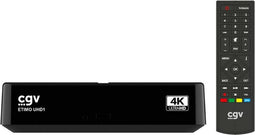CGV ETIMO UHD1, Kabel, 4K Ultra HD, DVB-T2, HEVC/H.265, MKV, MP4, VOB, MP3, WAV, WMA, JPEG