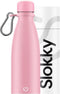 Slokky - Pastel Pink Thermosfles, Dop & Karabijnhaak - 500ml