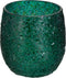 J-Line kaarsenhouder Tom - glas - groen - small - 2 stuks