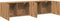 vidaXL - Tv-meubels - 2 - st - wandgemonteerd - 80x30x41cm - artisanaal - eikenkleur