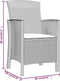 vidaXL - Tuinstoelen - 2 - st - met - kussens - polypropeen - rattan - grafietkleurig