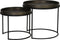Light & Living COPAN Bijzettafel Set van twee Ø50x44,5+Ø60x54,5 cm tin look