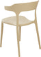 Beliani GUBBIO - Eetkamerstoel set - Beige - Kunststof