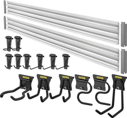 Stanley Track Wall® - Starterset 20 delig - Inclusief haken en wandpanelen (20 delig)