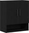 vidaXL - Wandkast - Zwart - Eiken - 60x31x70 - cm - Engineered - Hout