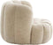 Amara fauteuil velvet - crème