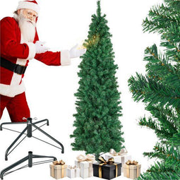 tectake® Comet - Kunstkerstboom - 200 cm - Levensecht met flexibele takken - Volumineus - Stabiel