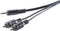 SpeaKa Professional SP-7869916 - Cinch / Jackplug Audio Aansluitkabel 5.00 m - 2x Cinch - 1x 3.5 mm - Zwart