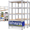 MONZANA® Stellingkast Set van 2 - 180x90x40cm - 875kg - Zilver (2 stuks)
