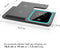 iMoshion 3 in 1 Draadloze Oplader - Opvouwbare Wireless Charger 15 W - Geschikt voor Smartphones en Earbuds met Draadloze Oplaadfunctie - Alleen geschikt voor Apple Watch - Zwart