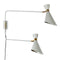 Zuiver Shady Dubbele Wandlamp Grijs