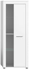 Furnilux Jam - Vitrinekast - Deels open deels dichte kast - Wit - 35x60x159cm