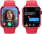Apple Watch Series 9 - Smartwatch - GPS + Cellular - 45mm Aluminium Sportbandje M/L Rood