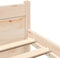 vidaXL - Bedframe - massief - hout - 135x190 - cm
