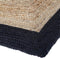 Jute kleed met zwarte rand 170 cm x 120 cm