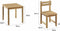 Tuinset voor kinderen - vierkante tafel 65x65cm en 2 stoelen - houten - voor kinderen