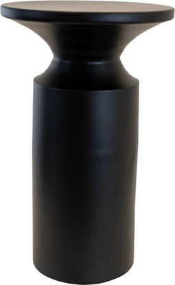 Louis bijzettafel metaal ø33x55cm - zwart
