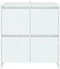 vidaXL - Dressoir - 70x41x75 - cm - bewerkt - hout - wit