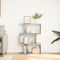 vidaXL - Kamerscherm - / - boekenkast - 3-laags - 70x24x97 - cm - hout - betongrijs