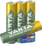 Varta 56813 - Oplaadbare AAA batterijen - NiMH 800 mAh - Groen (4 stuks)