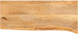 vidaXL - Tafelblad - met - natuurlijke - rand - 80x30x3,8 - cm - massief - mangohout