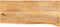 vidaXL - Tafelblad - met - natuurlijke - rand - 80x30x3,8 - cm - massief - mangohout