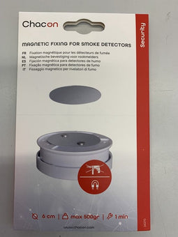 Chacon Magnetische bevestiging montageset voor alle Rook- en Koolmonoxidemelders - Ophangen zonder te boren