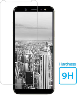 Mobiparts Galaxy A6 (2018) - Tempered Glass Screen Protector - Krasbestendig - Anti-bacterieel