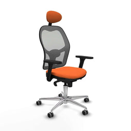 Jorquera Piqueras y Crespo 3D086G1 - Bureaustoel met hoofdsteun - Verstelbare hoogte - Oranje
