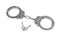 Chain cuffs GUARD 01 steel - chrome, clamp lock, 2 keys (YC-01-SR)