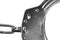 Chain cuffs GUARD 01 steel - chrome, clamp lock, 2 keys (YC-01-SR)