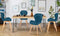 Chaise Eetkamerstoelen - Set van 4 - Max. 120 kg - Blauw - 50 x 48 x 79 cm