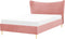 CHALEIX - Tweepersoonsbed - Roze - 140 x 200 cm - Fluweel