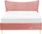 CHALEIX - Tweepersoonsbed - Roze - 140 x 200 cm - Fluweel