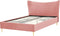 CHALEIX - Tweepersoonsbed - Roze - 140 x 200 cm - Fluweel
