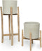 Chalk Lage Plantenbak - Naturel