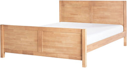 CHAMPAGNAT - Tweepersoonsbed - Lichthout - 160 x 200 cm - Rubberhout