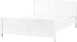 CHAMPAGNAT - Tweepersoonsbed - Wit - 180 x 200 cm - Rubberhout