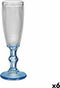 Champagneglas Blauw (180 ml) (6 Stuks)