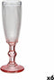 Champagneglas Roze (180 ml) (6 Stuks)