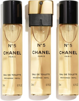 Chanel N°5 Twist and Spray Refill - 3 x 20 ml = 60 ml - eau de toilette - navullingen