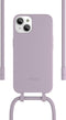 Change 2 in 1 Bio Case - geschikt voor iPhone 14 - afneembaar nekkoord - gemaakt van bio-materialen - Lilac