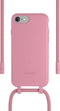 Change Case 2 in 1 Bio case - met afneembaar en verstelbaar nekkoord - voor iPhone SE - Coral Pink